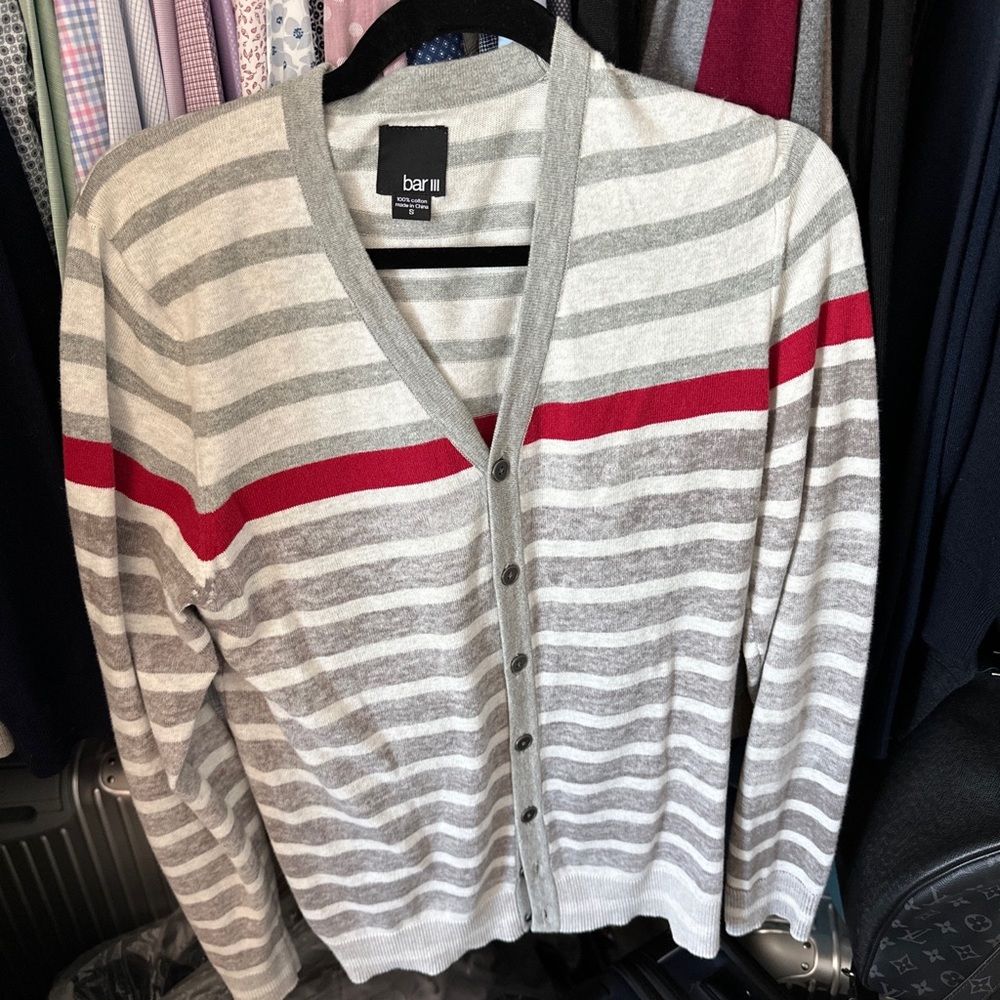 Holiday Bar lll Men's Cardigan Sweater Jacket Small S
